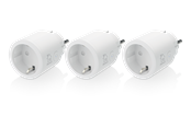 Smart-Home - Deltaco SMART HOME switch WiFi 2.4GHz 1xCEE 7/3 10A timer 220-240V 3-pack white - SH-P01-3P