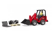 Spielzeugauto - Bruder Schäffer Compact loader 2630 with figure and accessories - 02191