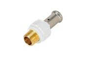 Alu pex Systeme - Henco straight male iron adapter 16 mm x 12 - 17PKW-1604-N