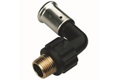 Alu pex Systeme - Henco bent 90° male iron adapter 63 mm x 2 - 5PK-6310-N