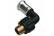 Alu pex Systeme - Henco bent 90° male iron adapter 40 mm x 114 - 5PK-4007-N
