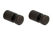Badezimmerzubehör - Pressalit towel hook black chrome 2 pcs - Q50100