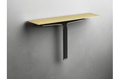 Badezimmerzubehör - Unidrain Reframe Collection soap shelf and shower wiper Brass - 7012