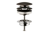 Ersatzteile & Zubehör - Grohe Ablaufgarnitur mit Druckstopfen, hard graphite gebürstet - 65807AL0