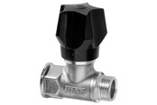Armaturen - Frese stop valve dn20 for f raw brass with handle and drain - 25-1145