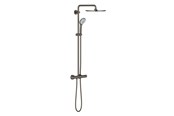 Dusch- und Montagezubehör - Grohe Euphoria System 310, Duschsystem mit Thermostatbatterie für die Wandmontage, hard graphite gebürstet *DEMO* - 26075AL0