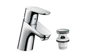 Mischbatterien und Armaturen - Hansgrohe focus single lever basin mixer 70 with push-open w - 31604000