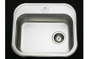 Waschbecken - Juvel Intra juvel k480b1 stainless steel kitchen sink with taphole - BK480B1-R02