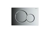 Installationssysteme - Geberit actuator plate sigma01 for dual flush: bright chrome - 115770215