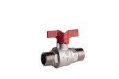 Armaturen - Pettinaroli M x m heavyduty fullway ball valve red butterfly handle te - 52EUR/2-008