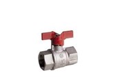 Armaturen - Pettinaroli F x f heavyduty fullway ball valve red butterfly handle te - 52EUR-008