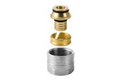 Alu pex Systeme - Geberit mepla union connector for euro cone: d=16mm g=3/4 - 641.534.22.2