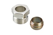 Heizkörper und Ventile - Danfoss Compression fitting 1/2" x 15 mm copper/steel - 013G4115