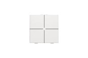 Intelligente Gebäudeanlagen - Niko-Servodan 4-fold push button for niko home control white - 101-51004
