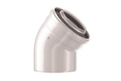 Kocher und Rauchabzug - Bosch elbow concentric 45° dn60/100 - 7738112501