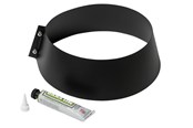 Kocher und Rauchabzug - Metalbestos storm collar ø230/130 black with silicone - 317641231