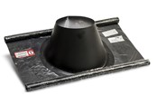 Kocher und Rauchabzug - Metalbestos flashing ø230/130 33-45° flex black - 317636236