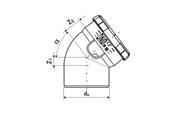 Entwässerungsprodukte - ALIAXIS Bend 90 30° dblue - VKL-090-000-30D