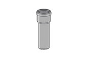 Entwässerungsprodukte - Girpi 52mm x 250mm pipe with sleeves - SMMF52250