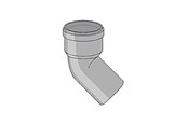 Entwässerungsprodukte - Girpi 110mm x 15° bend - S24M110