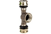 Alu pex Systeme - Viega Raxofix T-piece 25 x 3/4" x 25 mm gunmetal - 647155