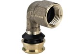 Alu pex Systeme - Viega Raxofix transition bend 90° 32 x 1" socket/socket gunmetal - 646141