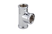 Gewindestücke - Viega T-piece 1/2" brass chrome-plated - 105525