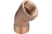 Gewindestücke - Viega Bend 45° sleeve/nipple 1 1/2" gunmetal - 448288