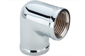 Gewindestücke - Viega Angle 90° socket/socket 1/2" brass chrome-plated - 105600