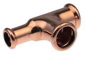 Druckrohre und Armaturen - Vsh Fabrieken Xpress copper reduced t-piece fff 22x22x15 - 4801863