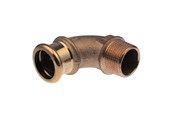 Druckrohre und Armaturen - Vsh Fabrieken Xpress copper angle adapter 90 deg. fm 22xr3/4 - 38334