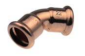 Druckrohre und Armaturen - Vsh Fabrieken Xpress copper elbow 45 deg. ff 15 - 38410