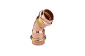 Druckrohre und Armaturen - Viega Profipress G bend 45° 18 Copper/bright 345617 - 345617