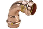 Druckrohre und Armaturen - Viega Profipress G bend 90° 15 Copper/bright 345464 - 345464