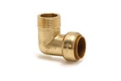 Kupferrohre und Armaturen - Broen Male elbow. push-fit x bsp taper male thread 15 mm * 1/2 - 45561