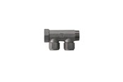 PEX-Systeme - Pettinaroli manifold 2 outlets tea 15 mm - BI-202PT-15/10