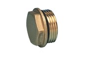 Fußbodenheizung - Pettinaroli 1/2 brass cap with washer for linear manifolds series 7000pm - 3522M-004