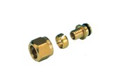 Fußbodenheizung - Pettinaroli 3/4 adapting set yellow 18x15mm for pex - 3015-006-15/10