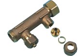 PEX-Systeme - Uponor manifold male female thread pex wtr dr 3/4mt/ft 4x15 c/c50mm - 1036175