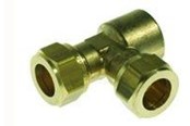 Klemmringverschraubungen - Vsh Fabrieken Compression tee female cxcxf 15x15x1/2 s1 - 0869803