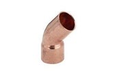 Kupferrohre und Armaturen - Viega Bend 45° nipple/socket 22 mm copper - 100605