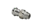 Druckrohre und Armaturen - Viega Sanpress Inox transition fitting 35 x 1 1/4" Stainless steel / glossy - 438340