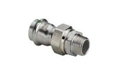 Druckrohre und Armaturen - Viega Sanpress Inox transition fitting 22 x 3/4" Stainless steel/bright 438302 - 438302