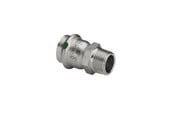 Druckrohre und Armaturen - Viega Sanpress Inox transition 22 mm x 3/4" stainless steel 436490 - 436490