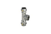 Druckrohre und Armaturen - Viega Sanpress Inox Tee 15mm x 1/2" x 15mm stainless steel - 437145