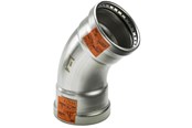 Druckrohre und Armaturen - Viega Sanpress Inox XL bend 45° 76.1 Stainless steel/bright 482657 - 482657