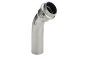 Druckrohre und Armaturen - Viega Sanpress Inox bend 45° 18 Stainless steel/bright 435394 - 435394