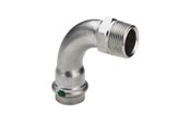 Druckrohre und Armaturen - Viega Sanpress Inox transition bend 90° socket/nipple 18 mm x 3/4" stainless steel - 436919