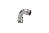 Druckrohre und Armaturen - Viega Sanpress Inox transition bend 90° socket/nipple 15 mm x 1/2" stainless steel - 436896