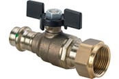 Armaturen - Viega Easytop ball valve 22 mm x 3/4" gunmetal - 747084